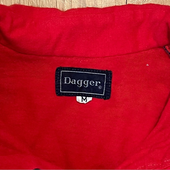 Vintage Dagger Shirt Mens Small Western Pearl Button Up Red - Picture 4 of 8